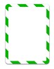Obrázek Kapsy Magneto bezpečnostní - A4 / zeleno-bílá / 2 ks / samolepicí