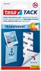 Obrázek Tesa TACK oboustranně lepicí polštářky / transparentní -/72 ks